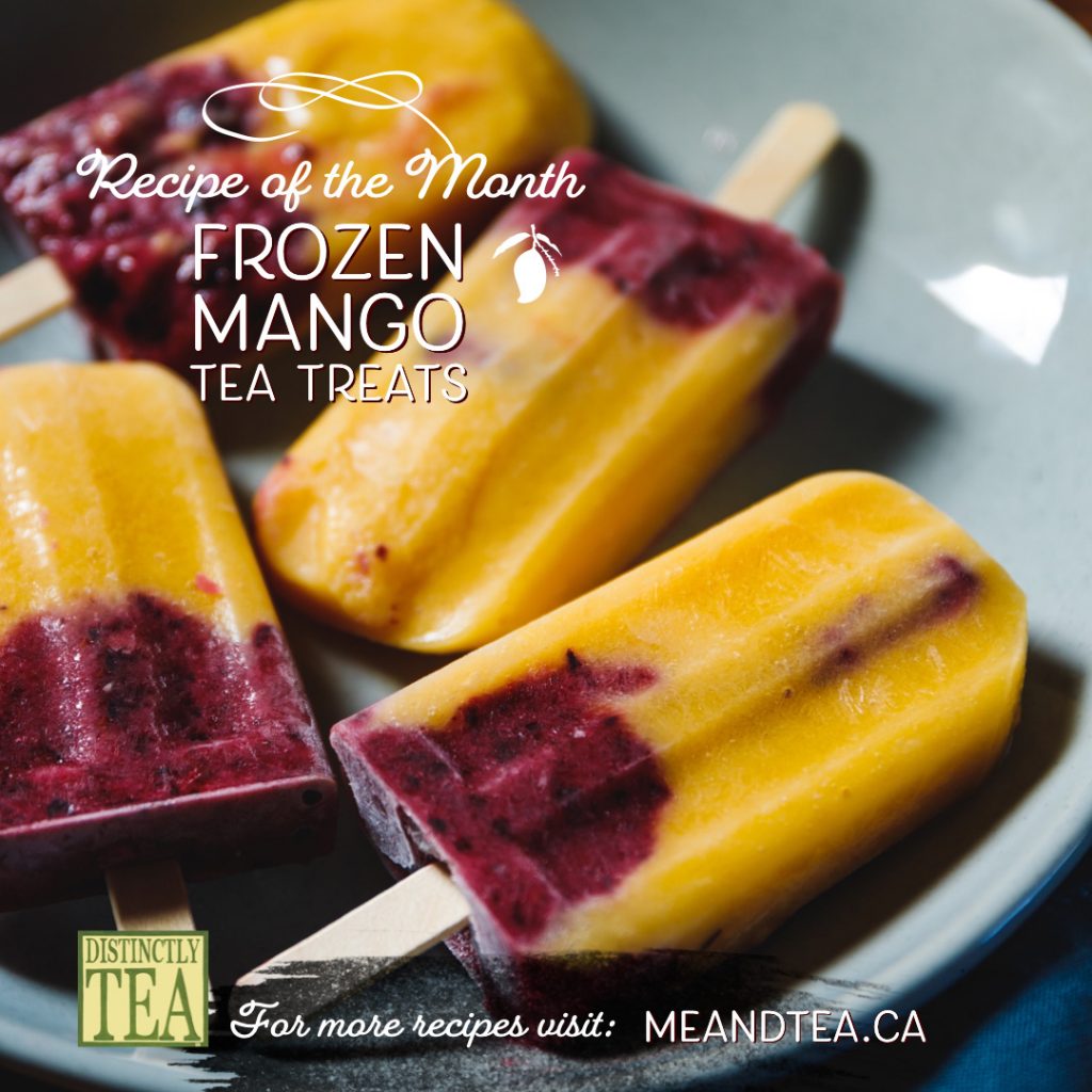 Frozen mango tea popsicle recipes from distinctly tea inc