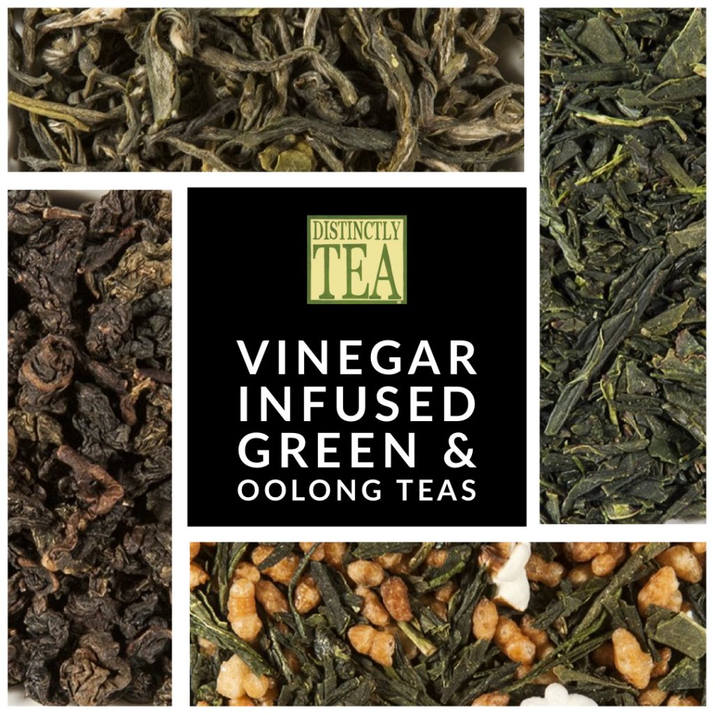 Green Tea & Oolong Tea Ideas for infusing vinegar with tea flavours - distinctly tea inc