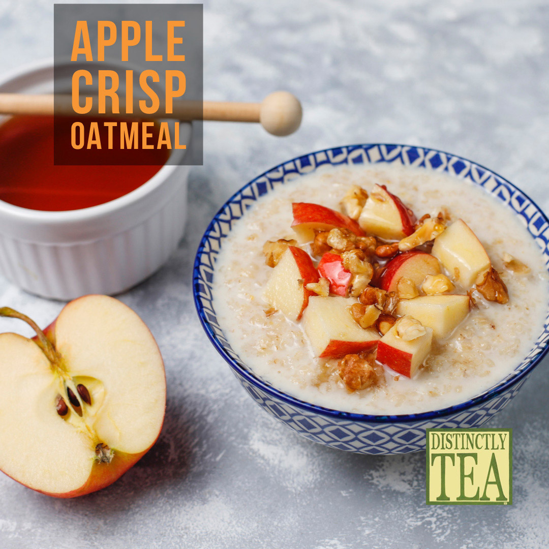 apple crisp oatmeal recipe from distinctly tea inc-web