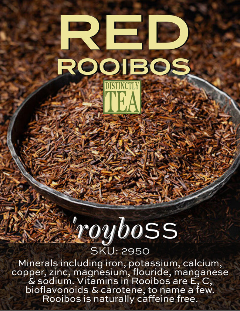 Red Rooibos Original Tea Organic Unflavoured SKU 2950 distinctly tea-web