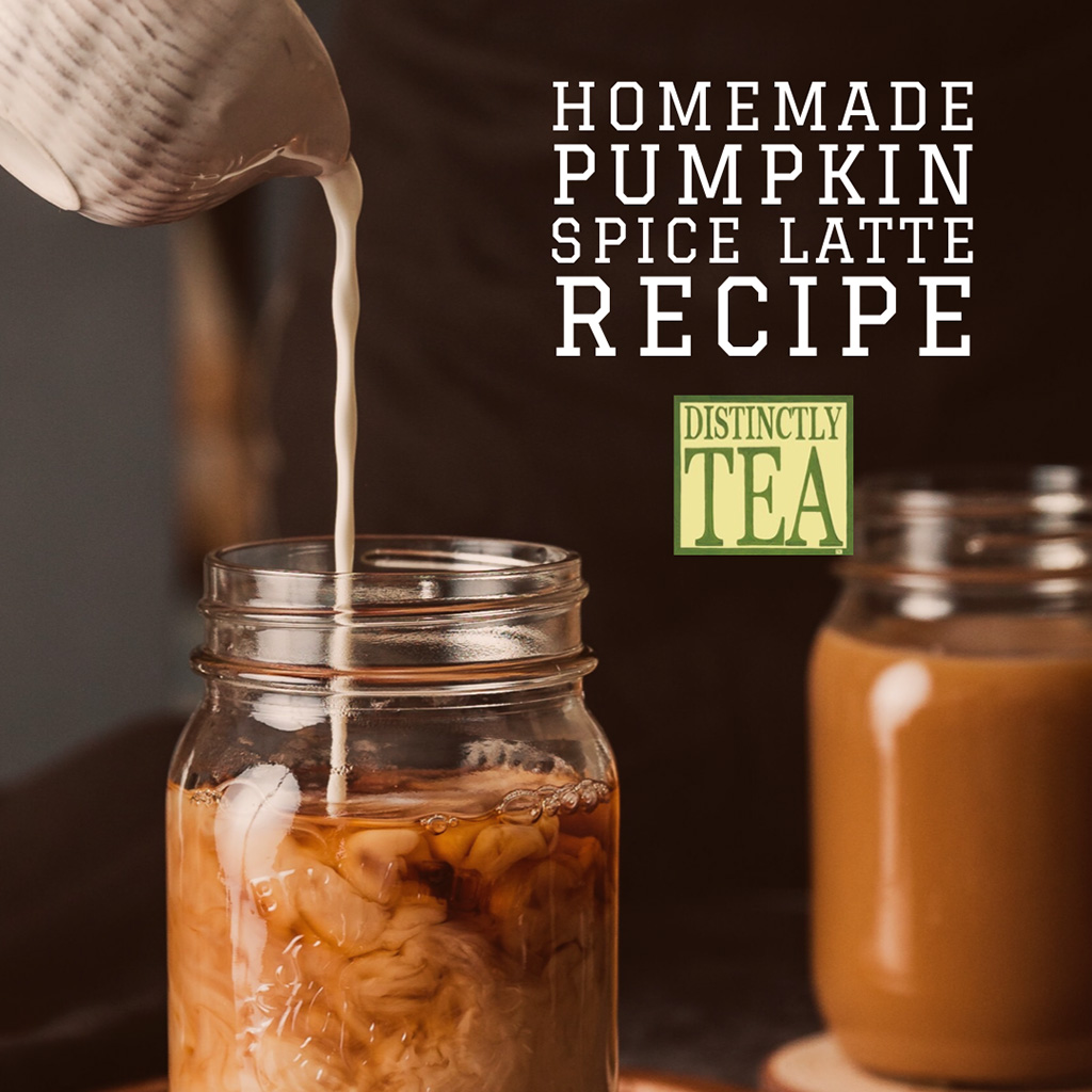 homemade pumpkin spice latte recipe from distinctly tea inc