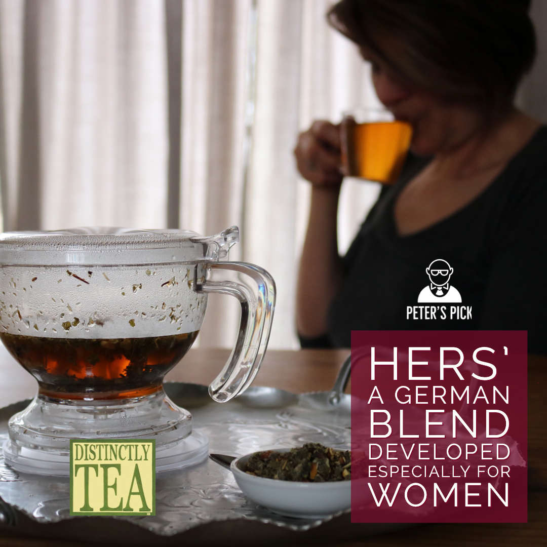 Hers is a German herbal tea blend developed especially for women from distinctly tea inc