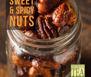 Party Snacks sweet and spicy nut recipe from distinctly tea inc