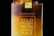 cold pu-erh with orange juice from distinctly tea inc
